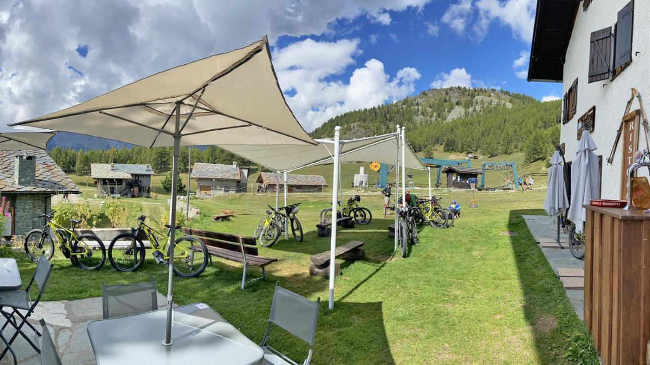Locanda Ristorante Bar Del Lago Chamois Buitenkant foto