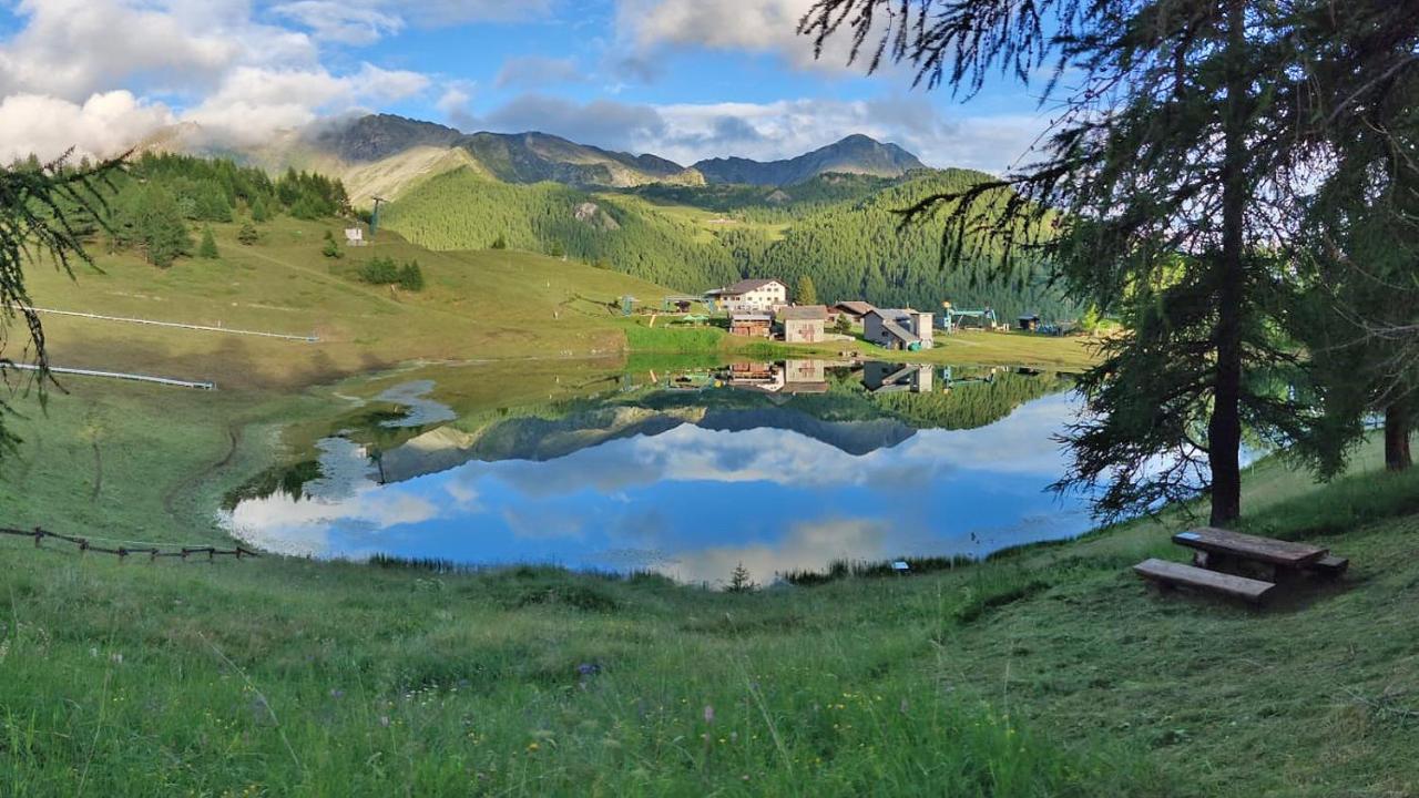 Locanda Ristorante Bar Del Lago Chamois Buitenkant foto